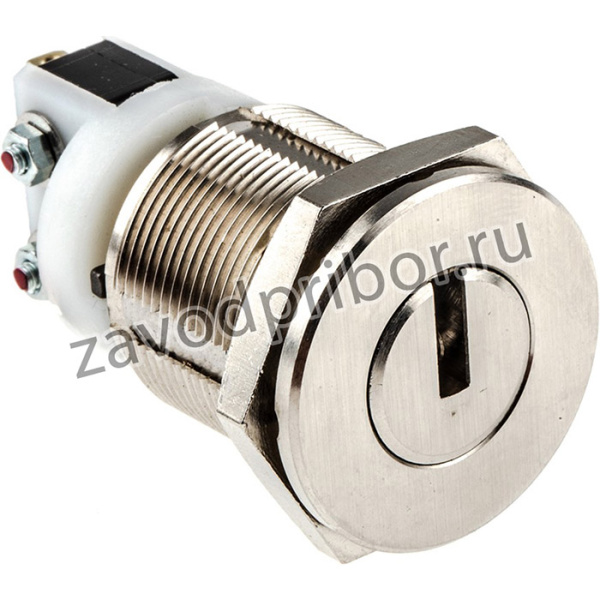K640042-NI, Key Switch, SPDT, 5 A @ 250 V ac 2-Way Flat-Key