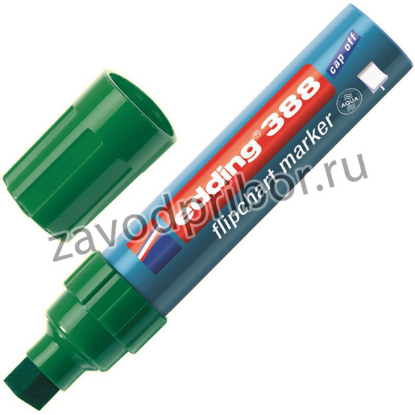 Маркер для флипчартов по бумаге (флипчарт) EDDING E-388/004 зеленый 4-12 мм