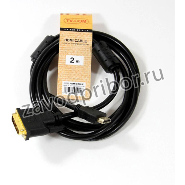 Кабель а/в TVCOM 2m м HDMI to DVI-D (19M -25M) LCG135F-2M