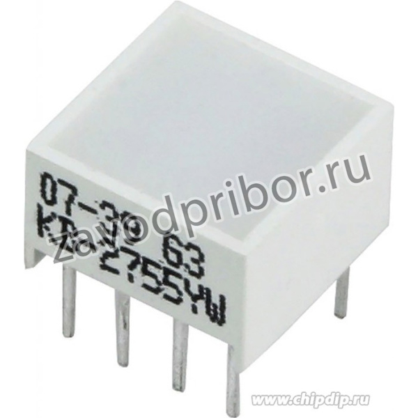 KB-2755YW, Световая полоса желтая 10x10мм 50мКд