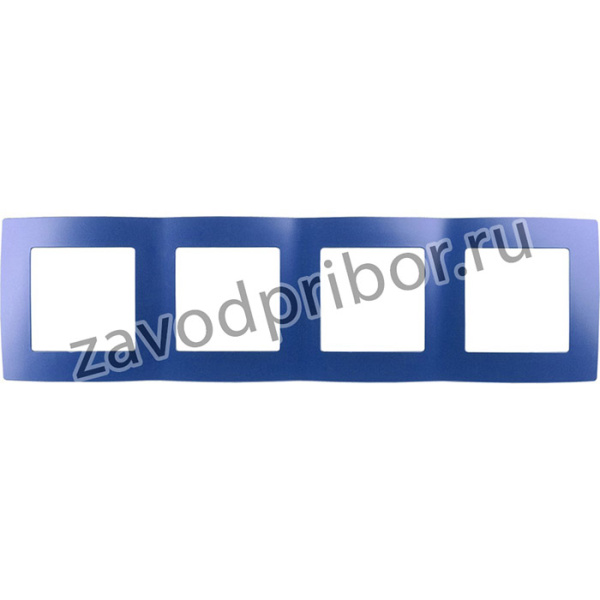 12-5004-29 ЭРА Рамка на 4 поста, Эра12, ультрамарин Б0019432