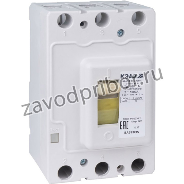 Выключатель автоматический 160А 1600Im ВА57Ф35-340010 УХЛ3 400В AC КЭАЗ 109307