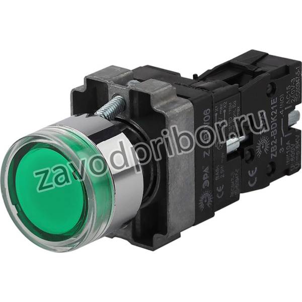 Кнопка управления ЭРА BBT50-BW-K06E LAY5-BW3361 с подсветкой зеленый 1з Б0045663