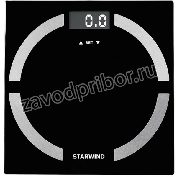 Напольные весы STARWIND SSP6051, до 180кг, цвет: черный