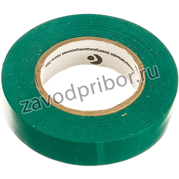 Лента изоляционная ПВХ, цвет зеленый 1520green