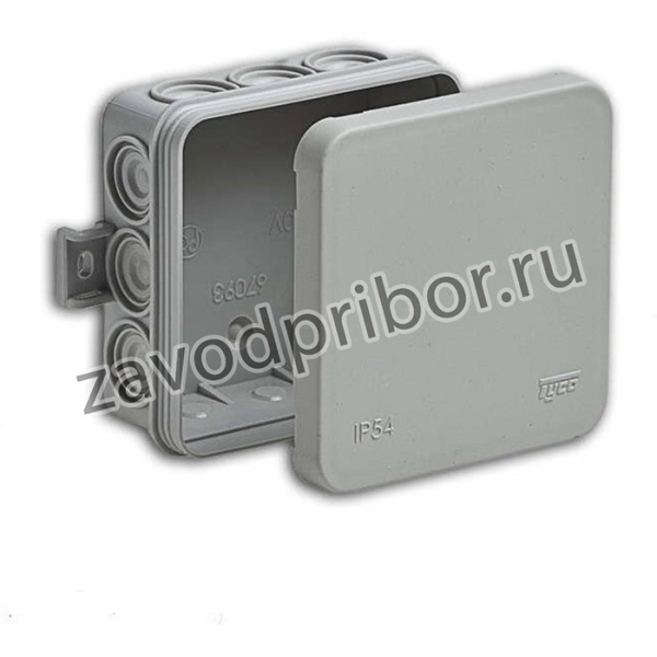 Коробка распределительная ОП 85х85х35мм 12 вводов IP54 сер. 67093 67093