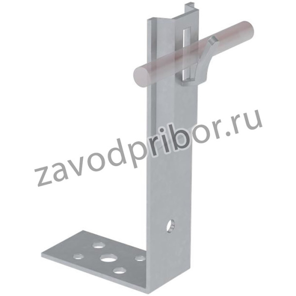Держатель зажимной угловой UDZ-H60-D5-8 TD для прутка d5-8мм H=60мм сталь термодиффузион. цинк. КМ MA0127