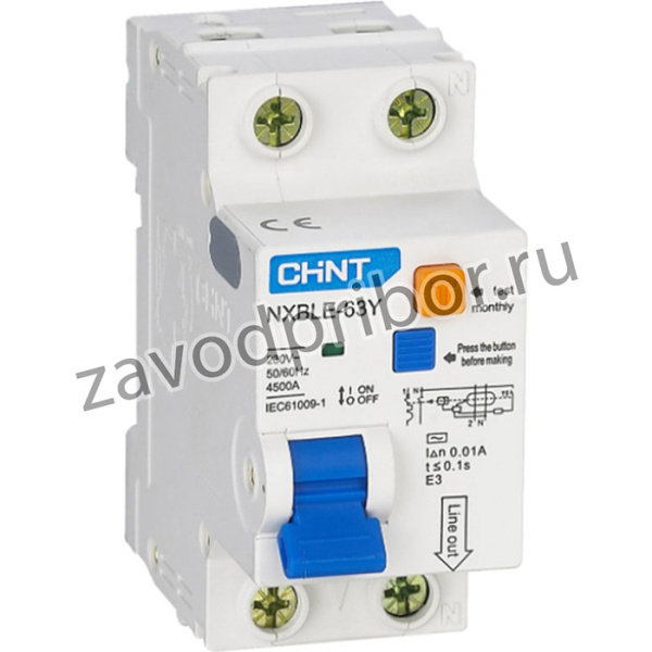 NXBLE-63Y 1P+N 25A 4,5kA 30mA тип AC х-ка C (R), Автомат дифференциальный