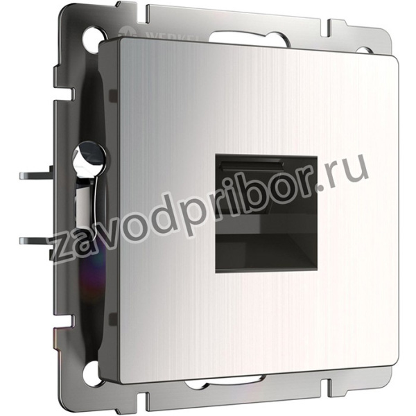W1181002/ Розетка Ethernet RJ-45 (глянцевый никель)