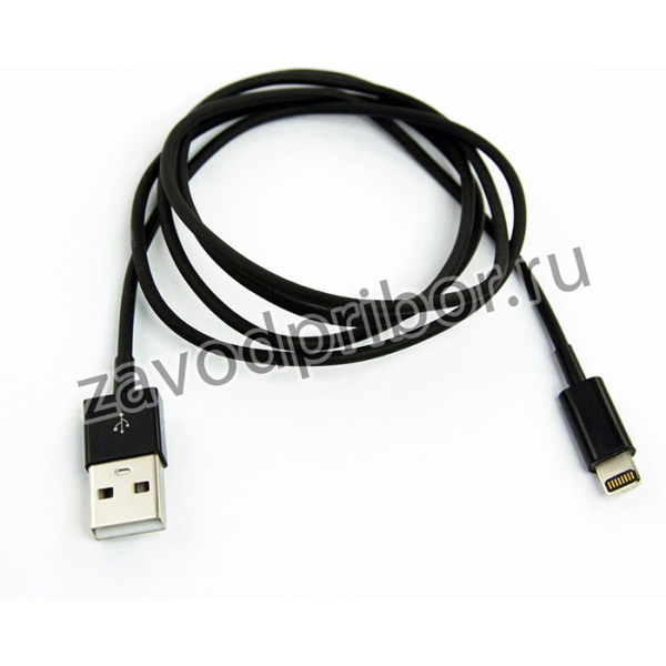 USB lightning Cable для Apple iPhone 5, iPad Mini, iPad черный, коробка