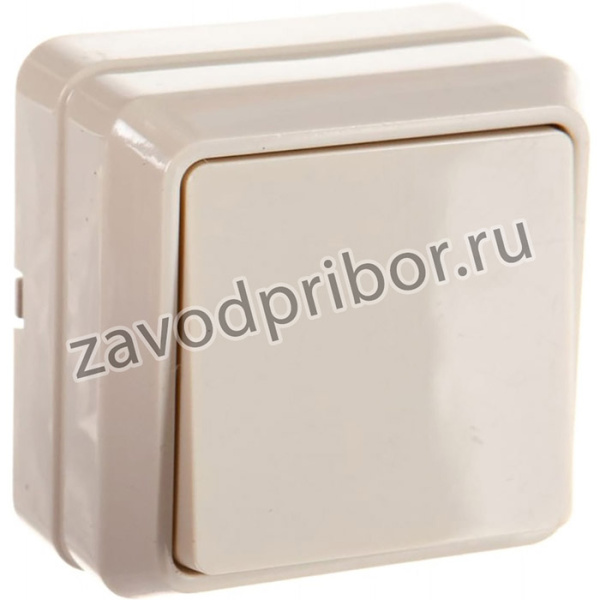 ОКТАВА Выкл 1кл 10А нар. кремовый EVO10-K33-10-DC