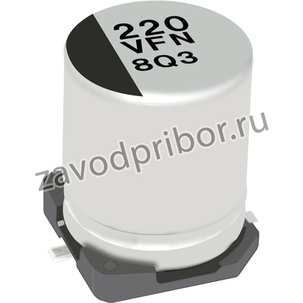 EEEFN1A100R, (SMD эл-лит 10V 10uF /4*5.8/105°C), Конденсатор электролитический для поверхностного монтажа 10мкФ 10В 4x5.8мм