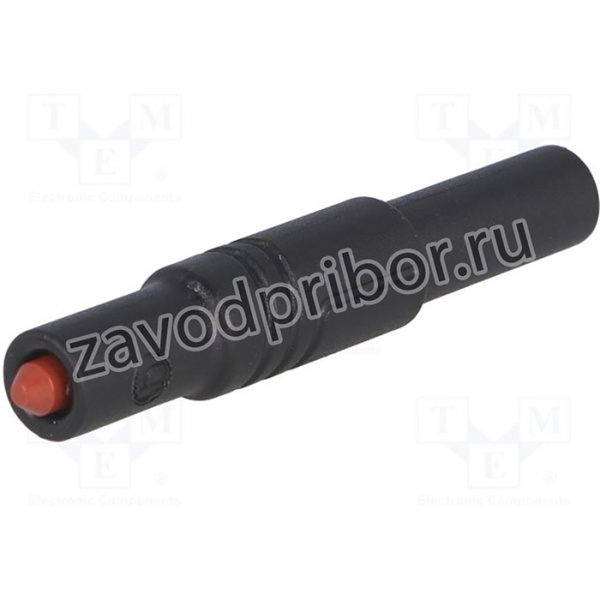 LASSGSW, Вилка, "банан" 4мм, 24А, 1кВDC, черный, изолированный, 3мОм