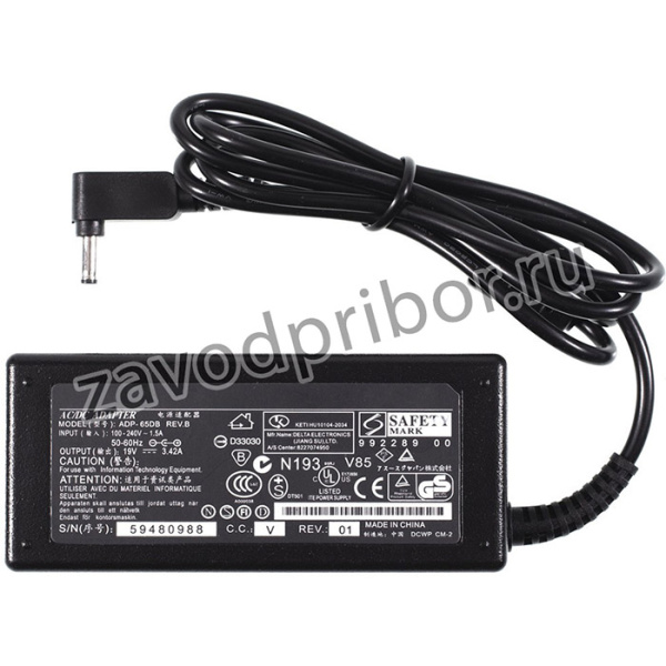 Зарядка без сетевого кабеля 4,0x1,35mm 19V 65W 3,42A для Asus X540, X540SA, X540LJ, UX32VD, D541NA, UX32A, UX31A, VivoBook F513EA, X540YA, X