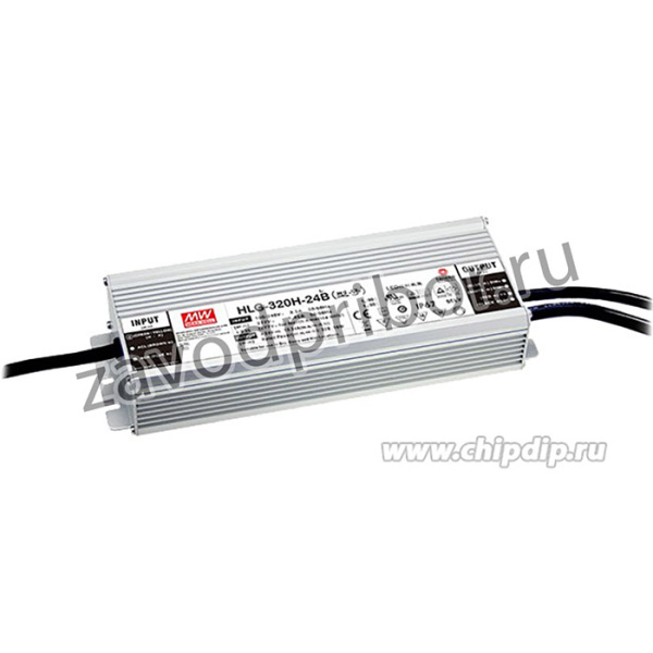 HLG-320H-24B, AC/DC LED, 24В,13.34А,320Вт,IP67 блок питания для светодиодного освещения