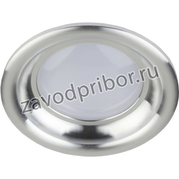 KL LED 17-7 SL Светильник ЭРА светодиодный круглый "тарелка" 7W 4000K, серебро Б0030405
