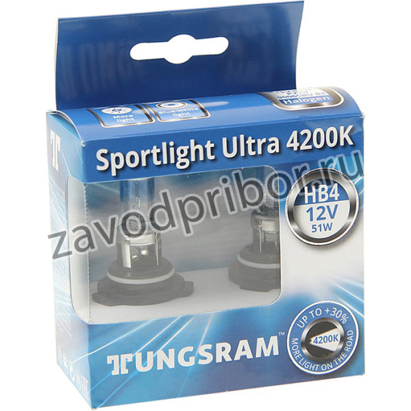 93115207, Лампа 12V HB4 51W P22d 4200K бокс (2шт.) TUNGSRAM