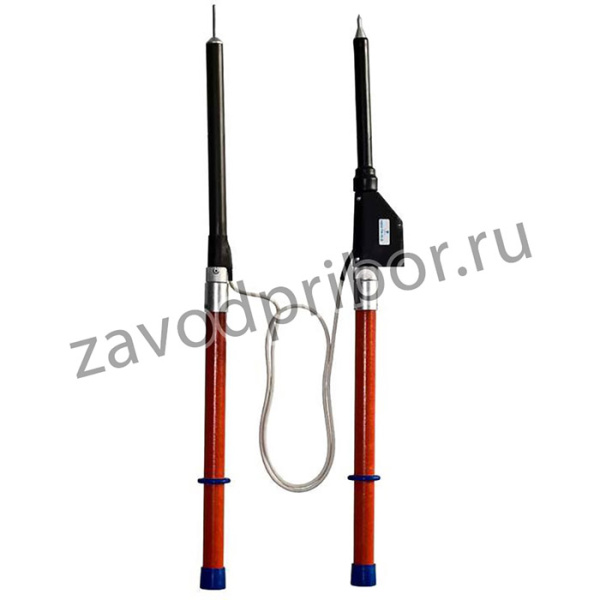 Указатель высокого напряжения УВНУ.ТФ-10 Д универс. (светозвук. индикация встроен. источник питания самопроверка с трубкой фазировки) Диэлек