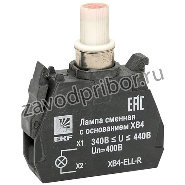 Лампа сменная с основанием XB4 красн. 400В PROxima EKF XB4-ELL-R