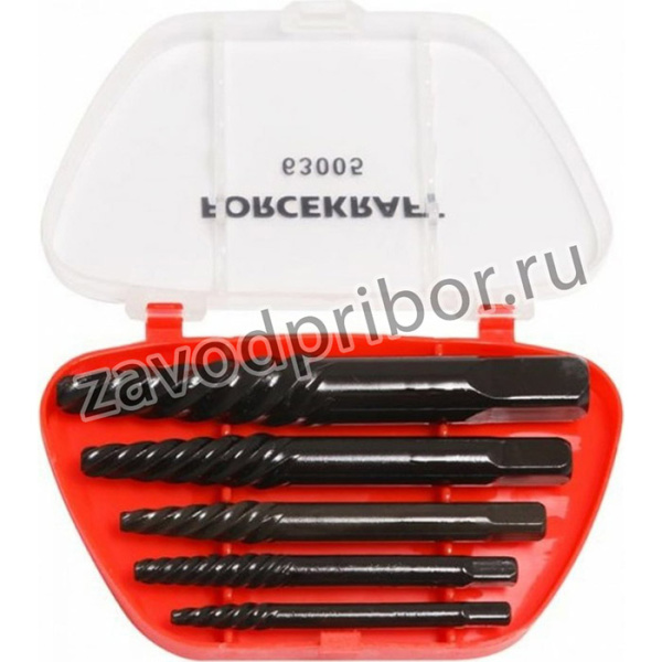Набор экстракторов резьбы 5пр., в пластиковом футляре 46669 FK-63005
