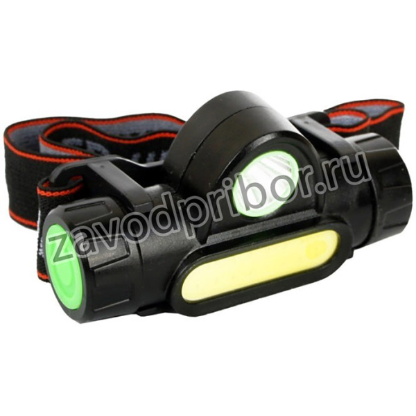 Ultraflash E1340 (фонарь налоб.аккум 3,7В,димм.,черный, XPE + COB LED, 3 Ватт, 2 реж., магнит, бокс)