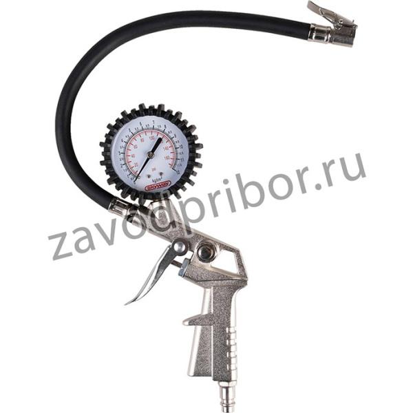 S07701004, Пистолет для накачивания шин SKYWAY с манометром 14,97 АТМ быстросъемное соединение