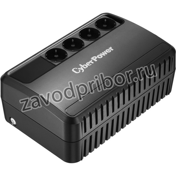 CyberPower BU1000E, ИБП CyberPower BU1000E, Line-Interactive, 1000VA/600W, 4 Schuko розетки, Black, 0.4х0.3х0.3м., 7.8кг.
