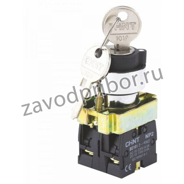 Переключатель NP2-BG33 3 полож. с фиксацией 2НО IP40 CHINT 574855