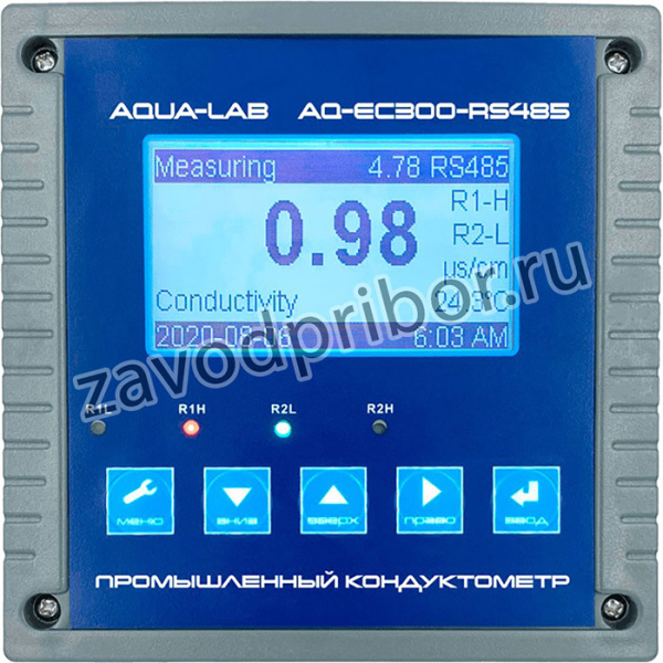 AQUA-LAB AQ-EC300-RS485 промышленный кондуктометр контроллер измеритель электропроводности