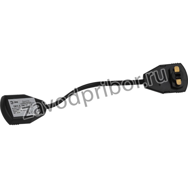 Коннектор ЭРА TR7 - C 2W-FL BK для однофазного шинопровода гибкий черный Б0032174