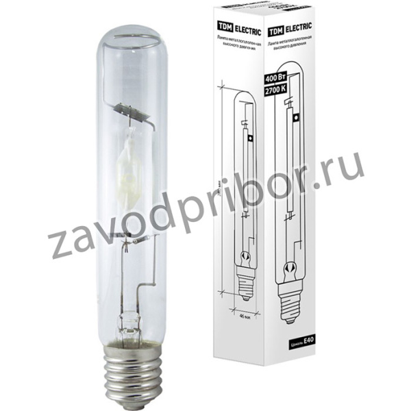 Лампа металлогалогенная ДРИ 400 2700 К Е40 TDM