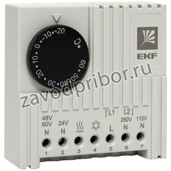 Термостат NO/NC (охлаждение/обогрев) на DIN-рейку 5-10А 230В IP20 PROxima EKF thermo-no-nc-din