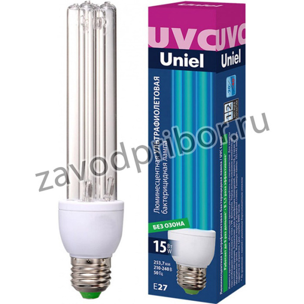 Лампа энергосберегающая бактерицидная UVCB/E27/CL ESL-PLD-15 UL-00007270