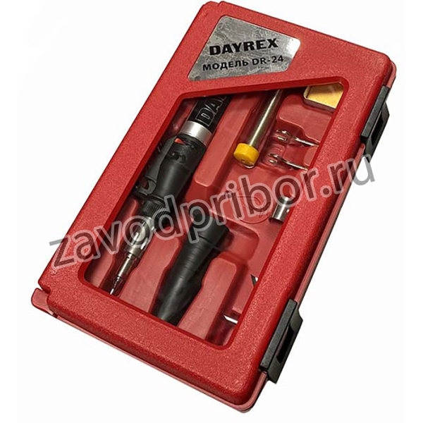 Газовый паяльник DAYREX-24 газовый паяльник (насадки и расходники) в футляре