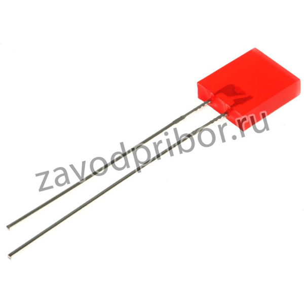L-153IDT, 2.5 V Red LED Rectangular Through Hole, L-153IDT