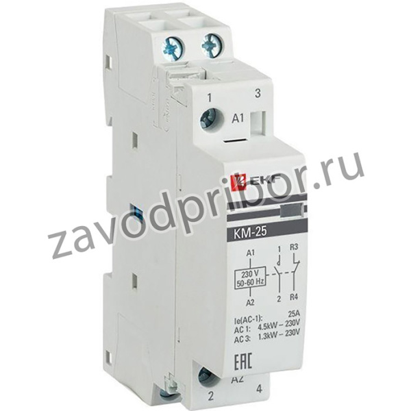 Контактор модульный КМ 25А 2NC (1 мод.) PROxima EKF km-1-25-02