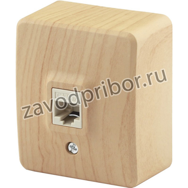 11-3203-11 ЭРА Розетка информационная RJ45, ОУ, IP20, Эра Эксперт, сосна Б0020732