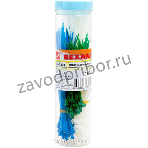 07-7201, Набор хомутов цветных пластиковых НХ-1