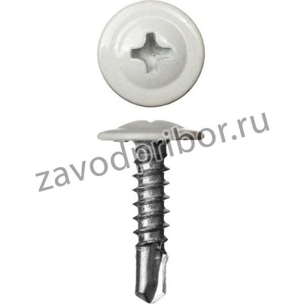 Саморез ШСММ св. 4,2x16 бел. KP RAL 9003 20 шт - пакет 125523