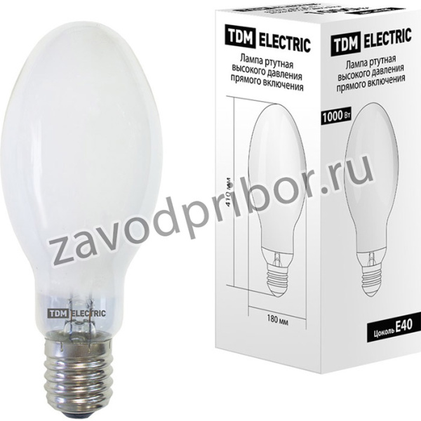 Лампа ртутная высокого давления ДРЛ 1000 Вт Е40 SQ0325-0025