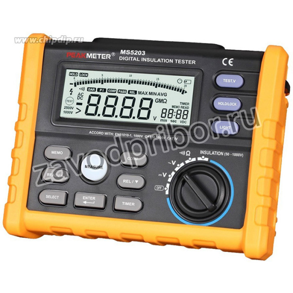 MS5203 PeakMeter измеритель сопротивления изоляции