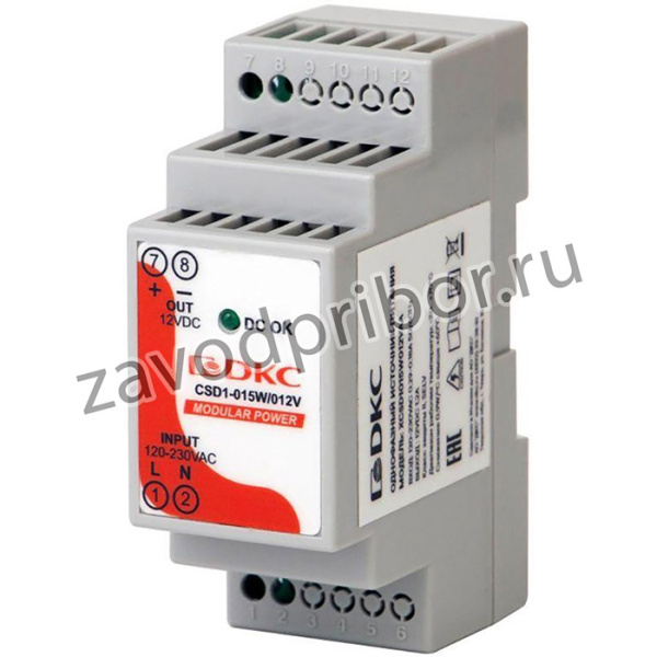 Источник питания MODULAR POWER 1ф 15Вт 1.2А 12В DKC XCSD1015W012VAA