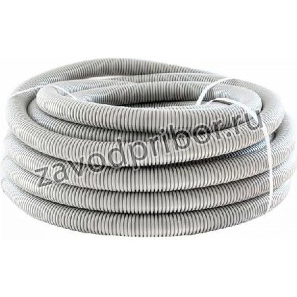 Труба ПП гофрир. тяжелая, с зондом диам. 32 мм цвет серый 61132