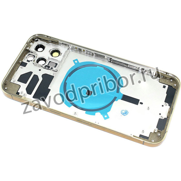 Задняя крышка (корпус) в сборе с рамкой для Apple iPhone 12 Pro Max золотая