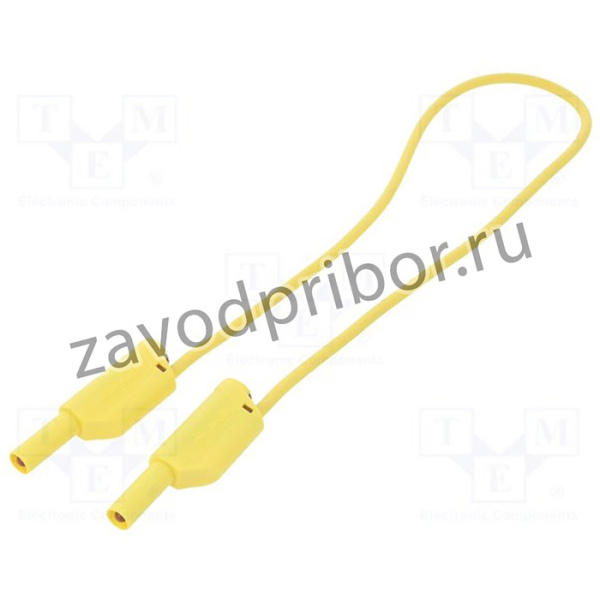 VSFK5000150-GE, Измерительный провод ПВХ 0,5м желтый сечение провода 1мм2