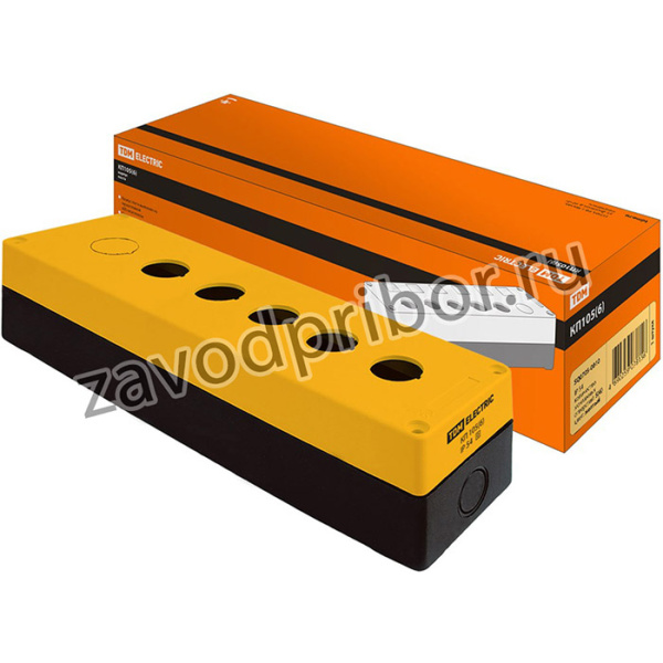Корпус КП105(6) для кнопок 5(6) мест желтый TDM