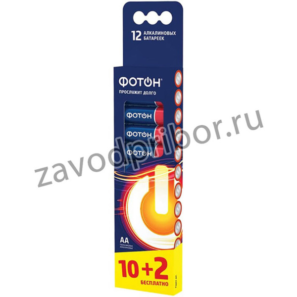 Батарейки пальчиковые АА LR6 BP12 21225