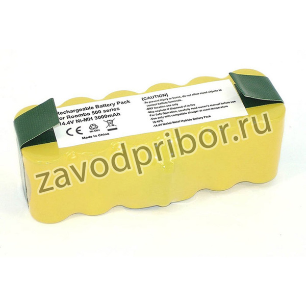 Аккумулятор для iRobot Roomba 500, 510, 530, 560, 780, 800, 900 NI-MH 14.4V 3000mAh