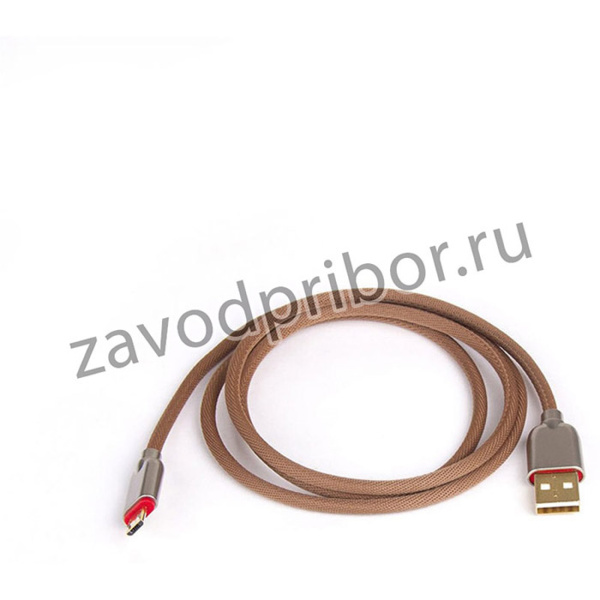 Кабель USB - micro USB/ Текстиль/ 1м/ Коричневый/ Digital AB-05 CB-AB05