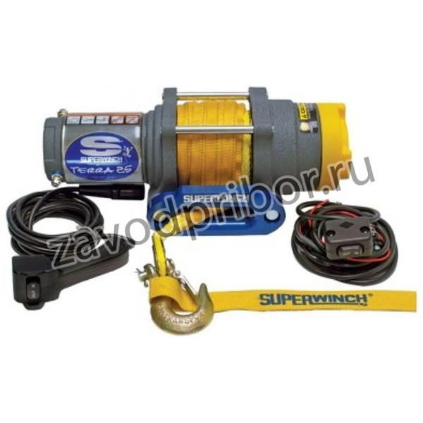Электрическая лебедка с синтетическим тросом TERRA 25 W0856